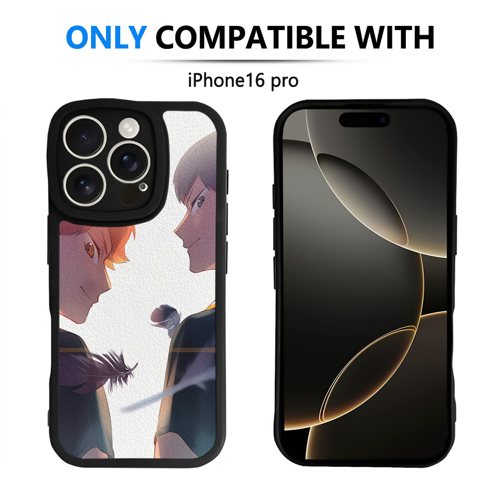 （画像用） ハイキュー!! Haikyu!! 【iPhone 16シリーズ対応】シリコンスマホケース（レザー調） 材質：シリコン